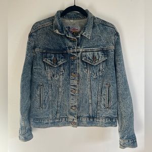 Acid Wash Denim Jacket 1980s
